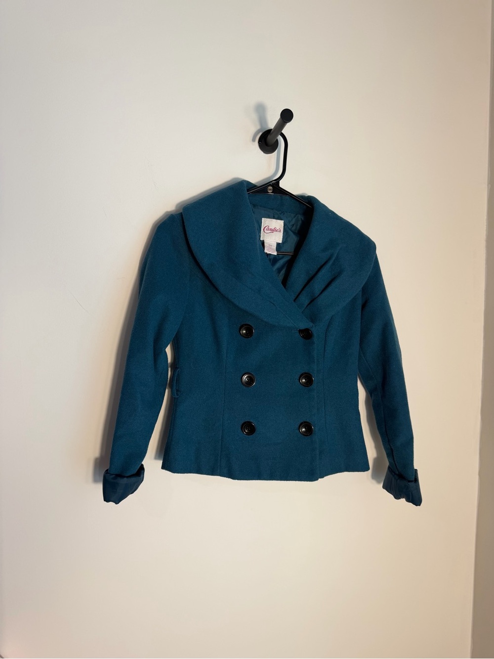 Candies Teal Double Breasted Y2k Peacoat